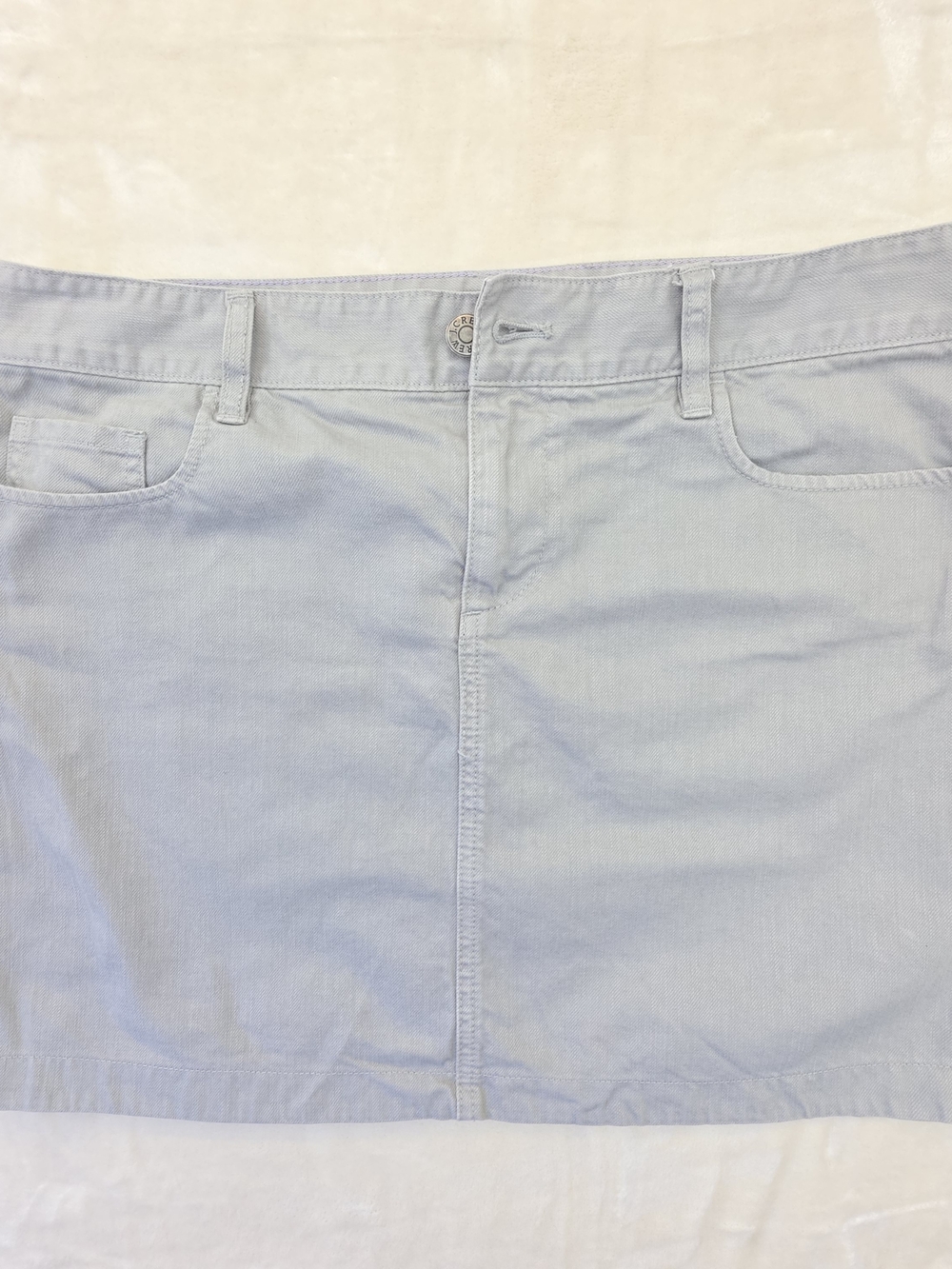 J.Crew Khaki Mini Skirt Size 10 Cotton Casual Classic A-Line